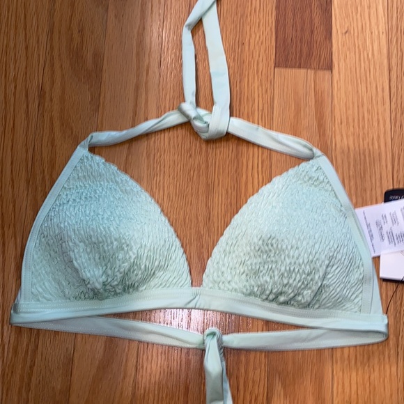 NWT!! Volcom Smock That Triangle Bikini Top Spearmint Size Medium - Picture 4 of 7